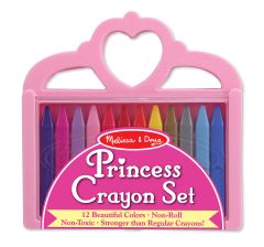 MD4155 Крейди полімерні "Принцеса" (12 кольорів), Для дівчаток, Для хлопчиків, Від 3 років, Крейда
