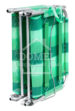 Шезлонг TE-17 ATK, зелений в смужку, 5268548552473GREEN