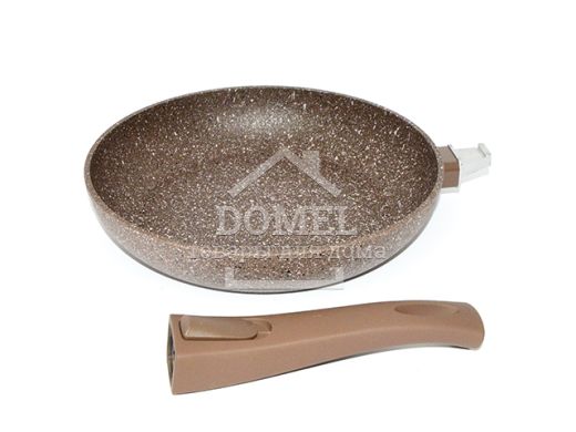 Сковорода для жарки SMOKY STONE 24x4,9 см со съемной ручкой (алюминий с антипригарным покрытием)