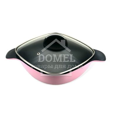 Каструля низька Diablo 24x7.5 см/2,3 л зі скляною кришкою (керамічне покриття)