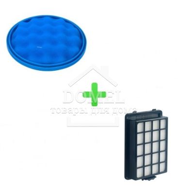 Комплект фільтрів DJ63-01285A (142 мм) + DJ97-01962A для пилососів Samsung SC19F *, SC21F50 *, SC21K51 *, Samsung