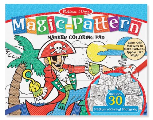 MD9431 Magic-Patterns Coloring Pad -Blue (Магический альбом-раскраска - голубой)