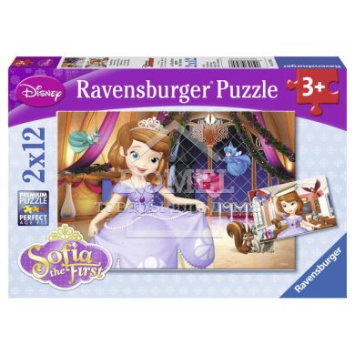 Ravensburger Пазл-2х12 Дісней "Принцеса Софія", Для дівчаток, Від 3 років, Пазли картонні