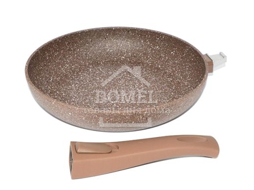 Сковорода для жарки SMOKY STONE 26x5,2 см со съемной ручкой (алюминий с антипригарным покрытием)