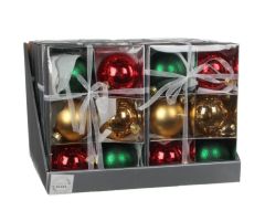 Ялинкові кульки"Christmas House" комплект 6 шт,золотисто-зелений 2016