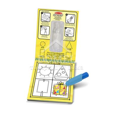 MD19444 Colors & Shapes (Чарівна водна розмальовка "Кольори і форми"), Від 3 років, Розмальовки водні