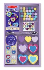 MD4177 Heart Bead Set (Набір намистинок "Сердечка"), Для дівчаток, Від 4 років, Прикраси