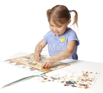 MD9115 Reusable Sticker Pad - Adventure Pad (Набір багаторазових наклейок "Пригоди"), Від 3 років, Багаторазові