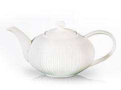 Заварювальний чайник ELEGANCE WHITE 1000 мл (порцеляна), Від 500 мл. до 1 л., Фарфор, Заварювальний чайник