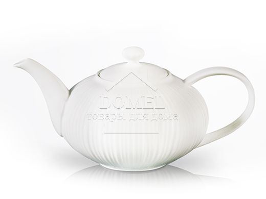 Заварочный чайник ELEGANCE WHITE 1000 мл (фарфор), От 500 мл.  до 1 л., Фарфор, Заварочный чайник