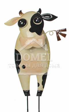 Фігурка декоративна садова "Корівка та жабка", комплект з 2-х шт, 8717669009108