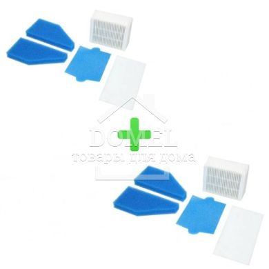 Комплект (2 шт.) Наборів фільтрів DOMPRO DP13024 для пилососів Thomas XT/XS 787241 , Thomas