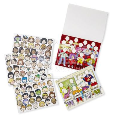 MD9103 Face It! (Набор многоразовых наклеек "Лица")