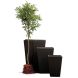 Горшок для цветов Large Rattan Planter коричневый, 7290103659295