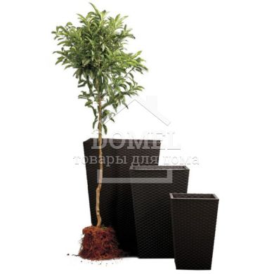 Горшок для цветов Large Rattan Planter коричневый, 7290103659295