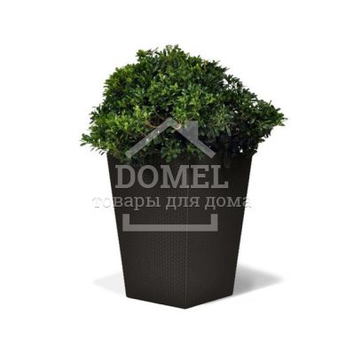 Горшок для цветов Large Rattan Planter коричневый, 7290103659295