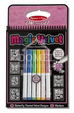 MD5394 Magic Velvet Butterfly Scenes (Магическая бархатная раскраска "Бабочки")