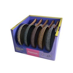 Сковородка MONBLANE STONE 24x4,9см CHOCOLATE в промо-коробке (Алюминий с антипригарным покрытием)