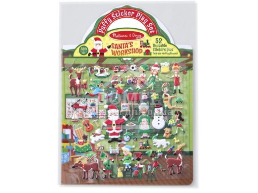 MD18585 Puffy Stickers - Santa's Workshop (Объемные многоразовые наклейки "Мастерская Санта-Клауса")
