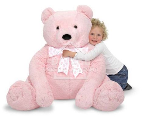 MD3980 Jumbo Pink Teddy Bear - Plush (Большой плюшевый мишка, розовый, 76см х 69см)