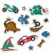 MD9130 Color-Your-Own Sticker Book - Blue (Магические наклейки-раскраски - голубые)