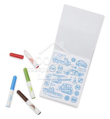 MD9130 Color-Your-Own Sticker Book - Blue (Магические наклейки-раскраски - голубые)