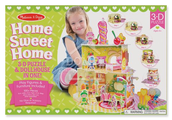 MD9460 Home Sweet Home 3D Puzzle (3D пазли "Будиночок солодощів"), Для дівчаток, Від 6 років, 3D пазли