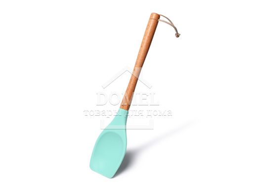 Сервировочная ложка 32 см (силикон с деревянной ручкой)