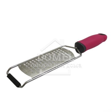 Терка профессиональная на ручке 32x7 см - 4 вида лезвий в ассортименте (нержавеющая сталь)