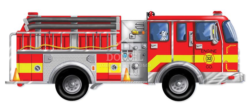 MD10436 "Большая пожарная машина" - напольный пазл, 24 эл.