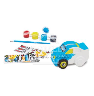 MD18863 Decorate-Your-Own Race Car Bank (Набор для творчества - копилка "Машинка"), Для мальчиков, От 8 лет, Декорирование