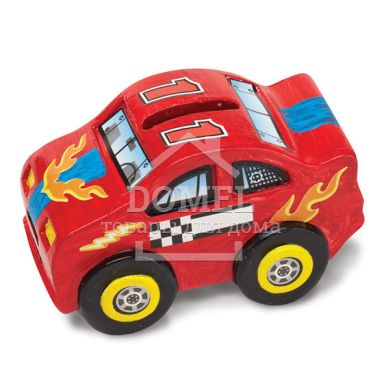 MD18863 Decorate-Your-Own Race Car Bank (Набор для творчества - копилка "Машинка"), Для мальчиков, От 8 лет, Декорирование
