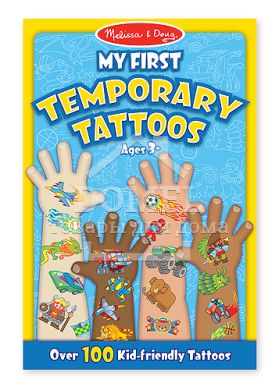 MD2947 My First Temporary Tattoos - Blue (Мои первые временные татуировки, 100 шт., голубые)