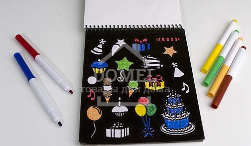 MD5398 Magic Velvet Sticker Book (Магічна оксамитова розфарбування "Мульти-забавки"), Від 5 років, Розмальовки