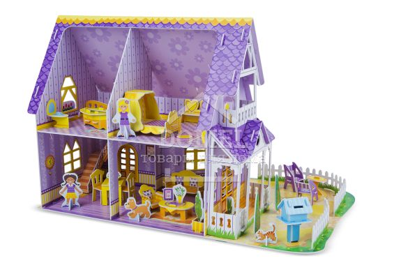 MD9461 Pretty Purple Dollhouse 3D Puzzle (3D пазлы "Фиолетовый домик")