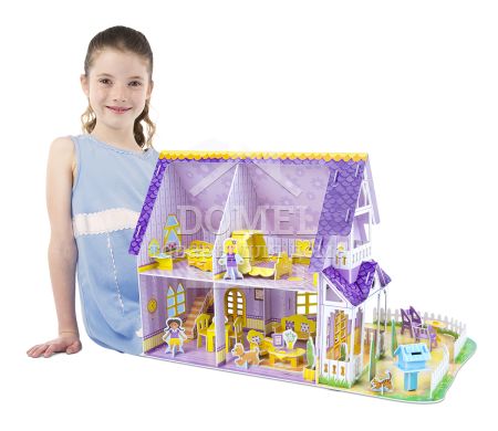 MD9461 Pretty Purple Dollhouse 3D Puzzle (3D пазлы "Фиолетовый домик")