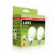 Промо-набір EUROLAMP LED Лампа A50 7W E27 4000K акція "1 + 1", E27, 4000K, 550Lm, 7W
