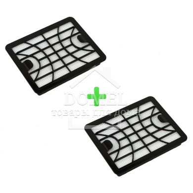 Комплект (2 шт.) фільтр HEPA11 DOMPRO DP13009 для пилососів Zelmer (2000.0050, 795050, ZVCA040S), Zelmer