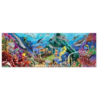 MD18907 200-Piece Floor Puzzle - Underwater Oasis ("Подводный оазис" - напольный пазл, 200 эл.), От 8 лет, Пазлы напольные