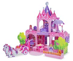 MD9462 Pink Palace 3D Puzzle (3D пазли "Рожевий замок"), Для дівчаток, Від 6 років, 3D пазли